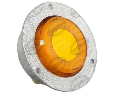 PLAFON LEDS AMBAR 2" 12/24V CON ARO LUZ GEL QBH STAR TUNEL 