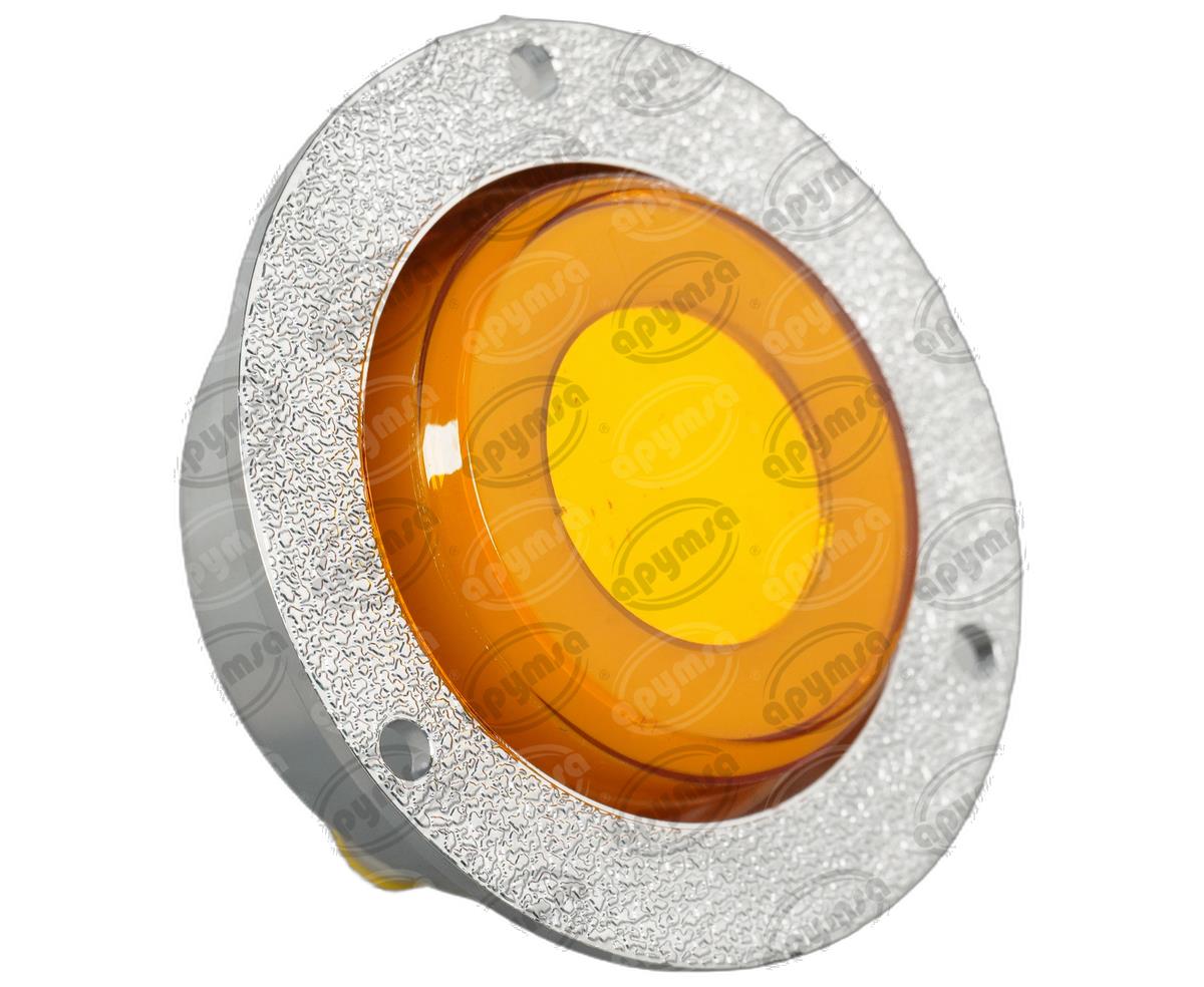 PLAFON LEDS AMBAR 2" 12/24V CON ARO LUZ GEL QBH STAR TUNEL 