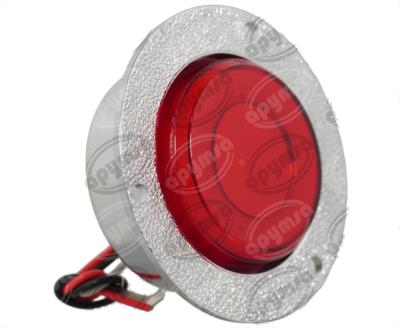 PLAFON LEDS ROJO 2" 12/24V CON ARO LUZ GEL QBH STAR TUNEL 