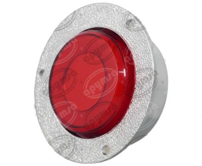 PLAFON LEDS ROJO 2" 12/24V CON ARO LUZ GEL QBH STAR TUNEL 