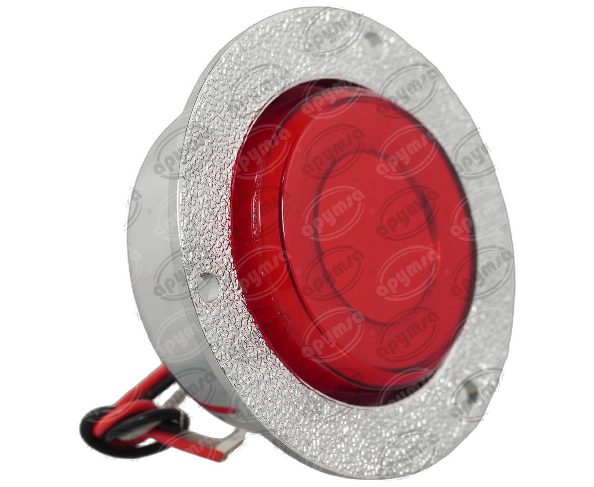 PLAFON LEDS ROJO 2" 12/24V CON ARO LUZ GEL QBH STAR TUNEL 