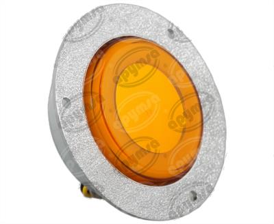 PLAFON LEDS AMBAR 2.5" 12/24V CON ARO LUZ GEL QBH STAR TUNEL 