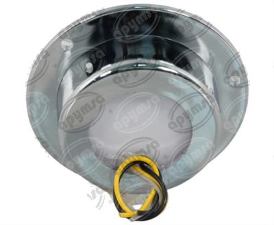 PLAFON LEDS AMBAR 2.5" 12/24V CON ARO LUZ GEL QBH STAR TUNEL 