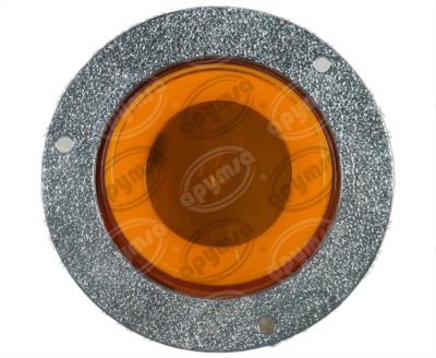 PLAFON LEDS AMBAR 2.5" 12/24V CON ARO LUZ GEL QBH STAR TUNEL 