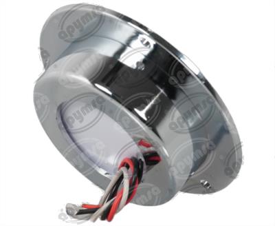 PLAFON LEDS ROJO 2.5" 12/24V CON ARO LUZ GEL QBH STAR TUNEL 