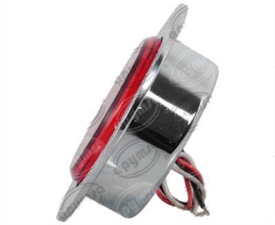 PLAFON LEDS ROJO 2.5" 12/24V CON ARO LUZ GEL QBH STAR TUNEL 