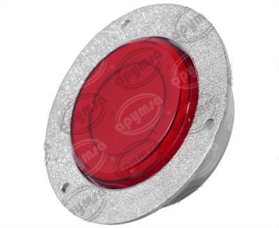 PLAFON LEDS ROJO 2.5" 12/24V CON ARO LUZ GEL QBH STAR TUNEL 