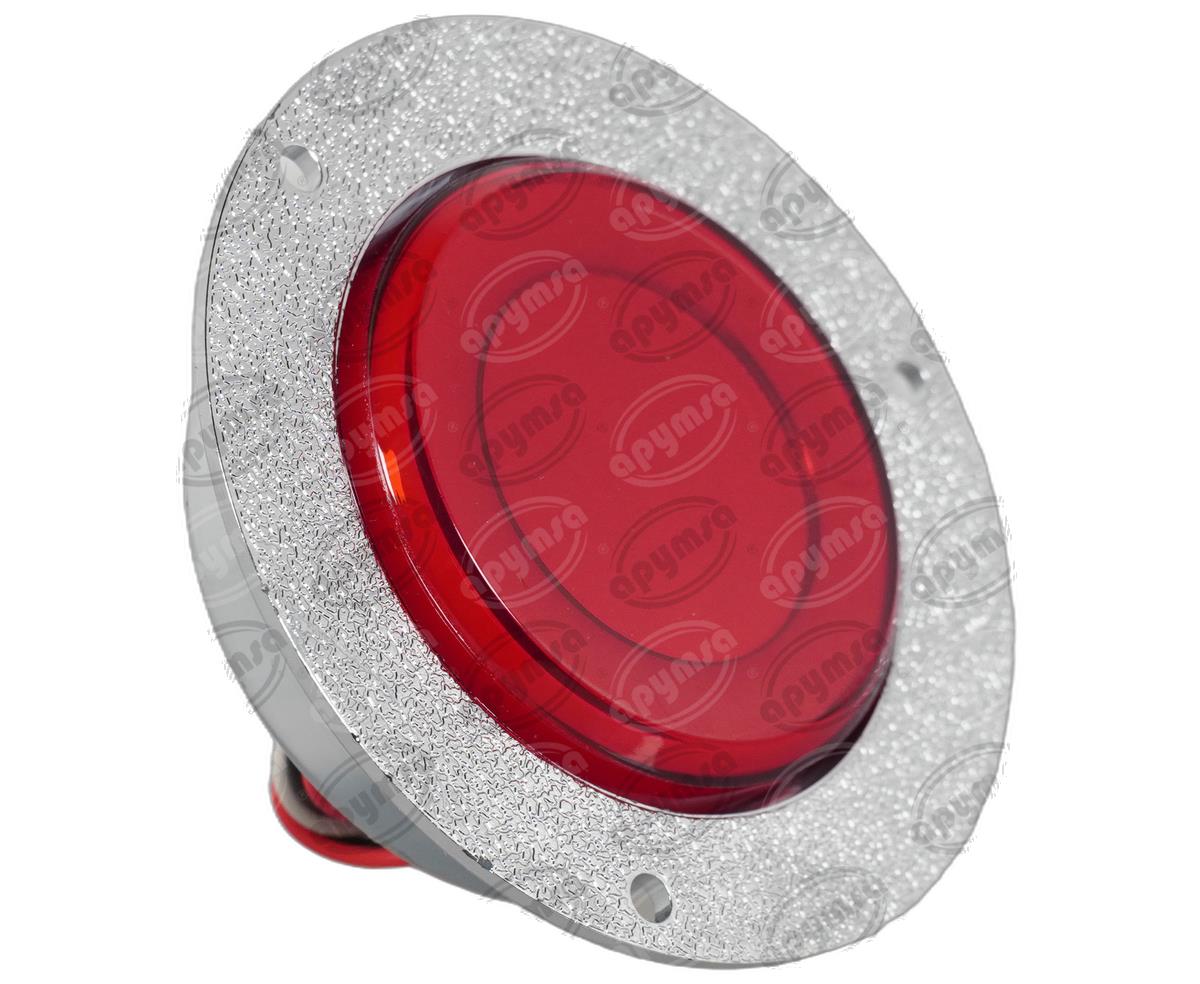 PLAFON LEDS ROJO 2.5" 12/24V CON ARO LUZ GEL QBH STAR TUNEL 