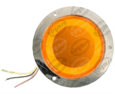 PLAFON LEDS AMBAR TRASERO 4" 12/24V CON ARO LUZ GEL QBH STAR TUNEL 