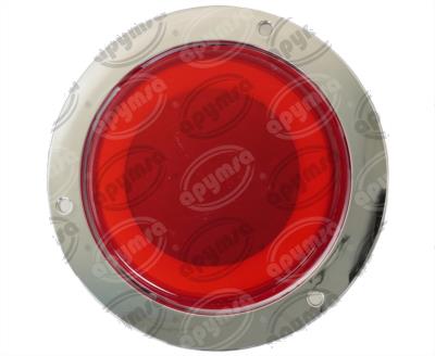 PLAFON LEDS ROJO TRASERO 4" 12/24V CON ARO LUZ GEL QBH STAR TUNEL 