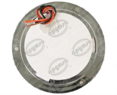 PLAFON LEDS ROJO TRASERO 4" 12/24V CON ARO LUZ GEL QBH STAR TUNEL 