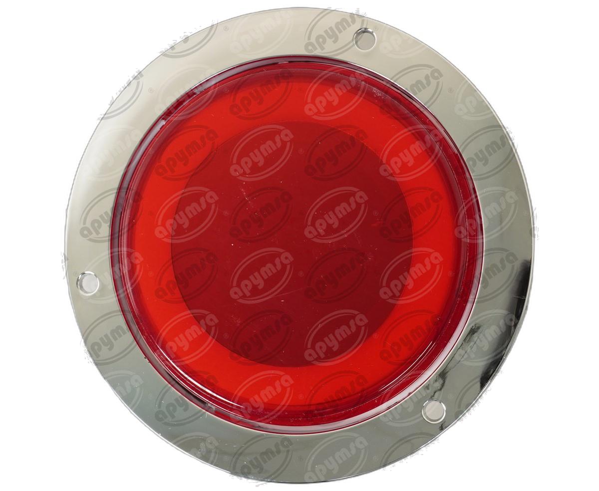 PLAFON LEDS ROJO TRASERO 4" 12/24V CON ARO LUZ GEL QBH STAR TUNEL 