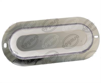 PLAFON LEDS BLANCO 6" 12/24V OVALADO CON ARO LUZ GEL QBH STAR TUNEL 