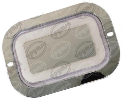 PLAFON LEDS BLANCO 6.5" 12/24V CON ARO LUZ GEL RECTANGULAR QBH STAR TUNEL 