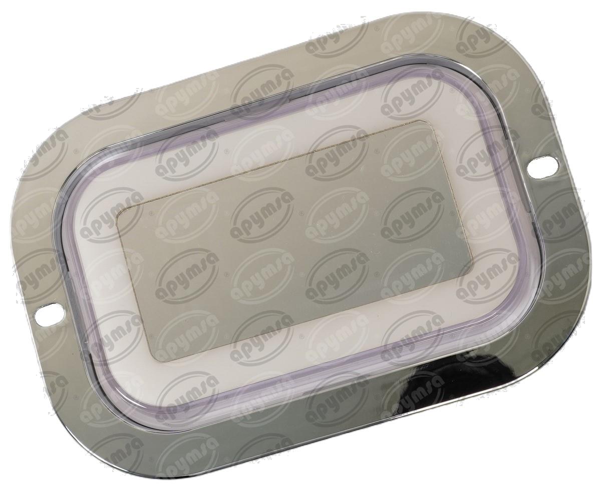 PLAFON LEDS BLANCO 6.5" 12/24V CON ARO LUZ GEL RECTANGULAR QBH STAR TUNEL 