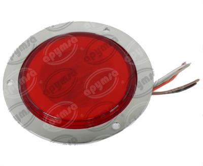 PLAFON LEDS ROJO 4" 48 LEDS 12/24V 1PZ REDONDO ATORNILLABLE QBH STAR GHOST 