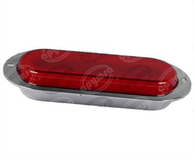 PLAFON LEDS ROJO 6" 48 LEDS 12/24V 1PZ OVALADO ATORNILLABLE QBH STAR GHOST 