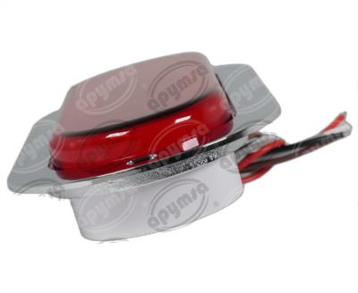 PLAFON LEDS ROJO 6" 48 LEDS 12/24V 1PZ OVALADO ATORNILLABLE QBH STAR GHOST 