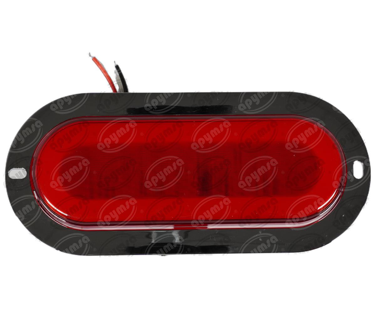 PLAFON LEDS ROJO 6" 48 LEDS 12/24V 1PZ OVALADO ATORNILLABLE QBH STAR GHOST 