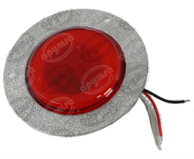 PLAFON LEDS ROJO 2.5" 48 LEDS 12/24V 1PZ ATORNILLABLE QBH STAR GHOST 