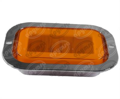 PLAFON LEDS AMBAR 6.5" 48 LEDS 12/24V 1PZ ATORNILLABLE RECTANGULAR QBH STAR GHOST 