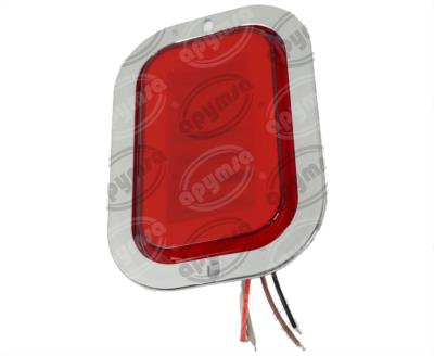 PLAFON LEDS ROJO 6.5" 48 LEDS 12/24V 1PZ ATORNILLABLE RECTANGULAR QBH STAR GHOST 