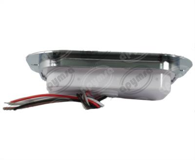 PLAFON LEDS ROJO 6.5" 48 LEDS 12/24V 1PZ ATORNILLABLE RECTANGULAR QBH STAR GHOST 