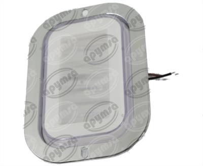 PLAFON LEDS BLANCO 6.5" 48 LEDS 12/24V 1PZ ATORNILLABLE RECTANGULAR QBH STAR GHOST 