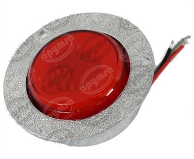 PLAFON LEDS ROJO 2" 48 LEDS 12/24V 1PZ ATORNILLABLE QBH STAR GHOST 