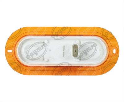 PLAFON LEDS MICA AMBAR 10 LEDS 12-24V POSICION LATERAL CON BOLA AL CENTRO QBH STAR 2979211 