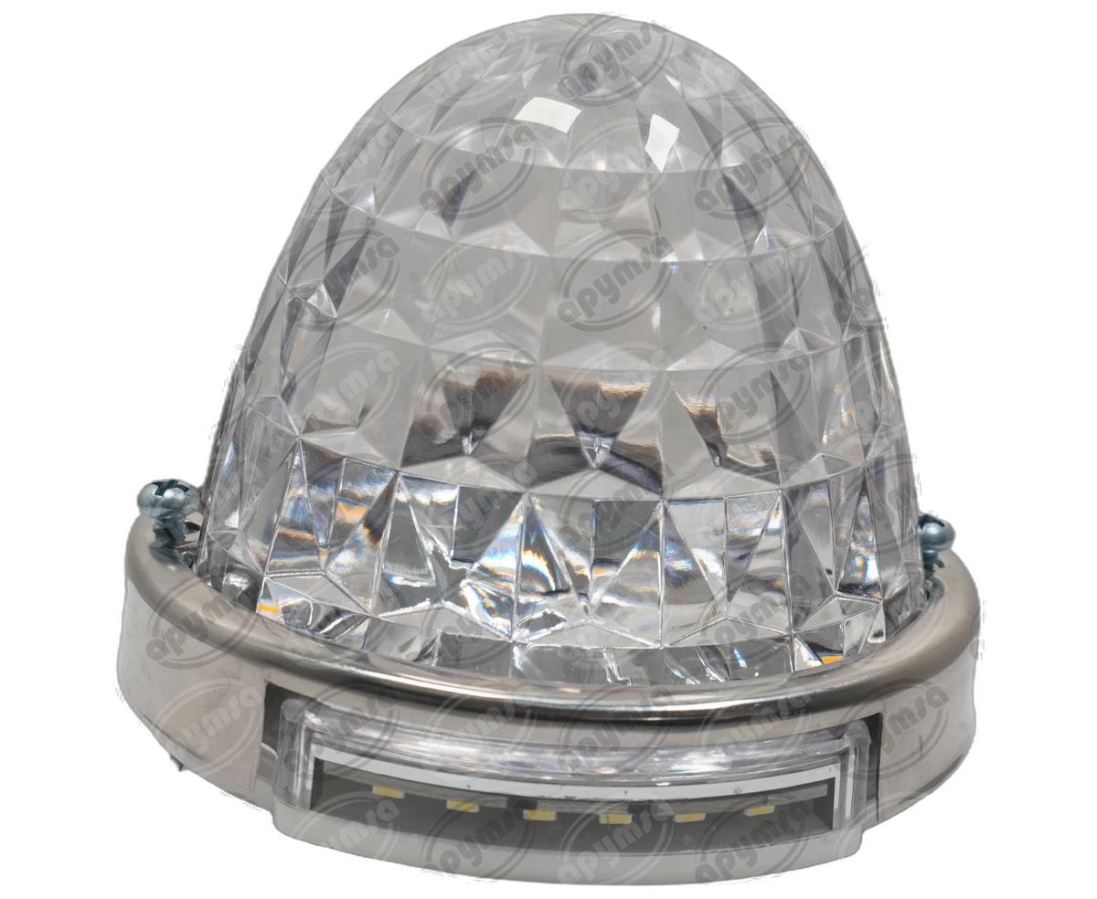 PLAFON LEDS TRANSPARENTE 3" 12-24V AMBAR PLASTICO QBH STAR WATERMELON 