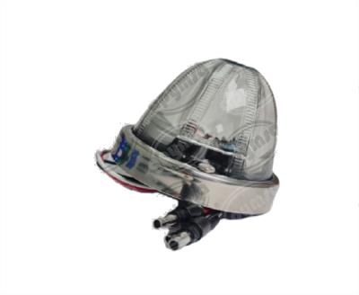 PLAFON LEDS TRANSPARENTE 3" 8 LEDS 10/30V VIDRIO ROJO QBH STAR WATERMELON 