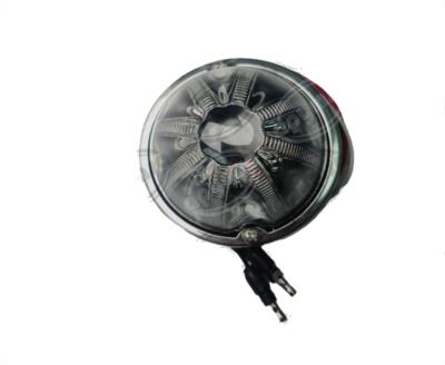 PLAFON LEDS TRANSPARENTE 3" 8 LEDS 10/30V VIDRIO ROJO QBH STAR WATERMELON 