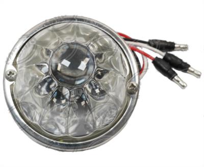 PLAFON LEDS ROJO 3" 2 LEDS 10/30V VIDRIO FOCO CAMBIABLE QBH STAR WATERMELON 