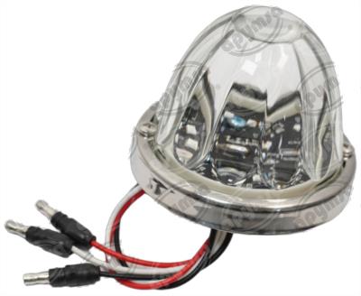 PLAFON LEDS ROJO 3" 2 LEDS 10/30V VIDRIO FOCO CAMBIABLE QBH STAR WATERMELON 