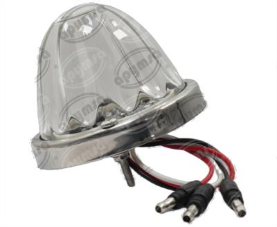 PLAFON LEDS ROJO 3" 2 LEDS 10/30V VIDRIO FOCO CAMBIABLE QBH STAR WATERMELON 