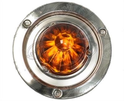 PLAFON LEDS AMBAR 4" 2 LEDS 10/30V VIDRIO FOCO CAMBIABLE QBH STAR WATERMELON 