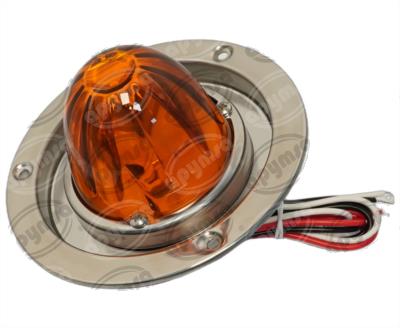 PLAFON LEDS AMBAR 4" 2 LEDS 10/30V VIDRIO FOCO CAMBIABLE QBH STAR WATERMELON 