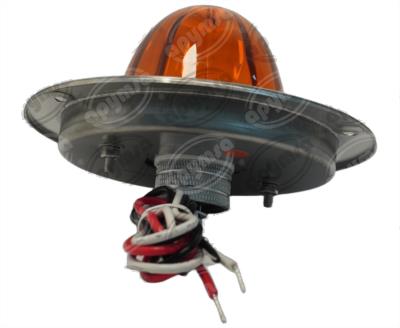 PLAFON LEDS AMBAR 4" 2 LEDS 10/30V VIDRIO FOCO CAMBIABLE QBH STAR WATERMELON 