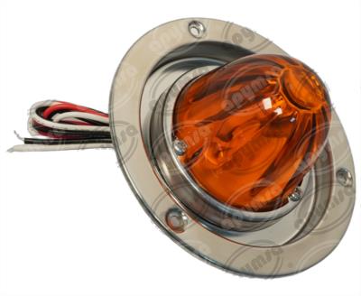 PLAFON LEDS AMBAR 4" 2 LEDS 10/30V VIDRIO FOCO CAMBIABLE QBH STAR WATERMELON 