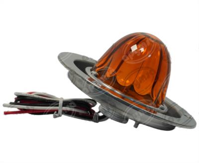 PLAFON LEDS AMBAR 4" 2 LEDS 10/30V VIDRIO FOCO CAMBIABLE QBH STAR WATERMELON 