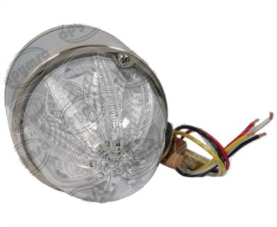 PLAFON LEDS TRANSPARENTE 4" 8 LEDS 10/30V PLASTICO AMBAR/MORADO QBH STAR WATERMELON 