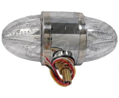 PLAFON LEDS TRANSPARENTE 4" 8 LEDS 10/30V PLASTICO AMBAR/MORADO QBH STAR WATERMELON 