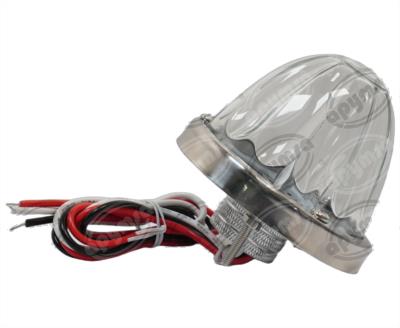 PLAFON LEDS TRANSPARENTE 3" 2 LEDS 10/30V VIDRIO AMBAR/AZUL FOCO CAMBIABLE QBH STAR WATERMELON 