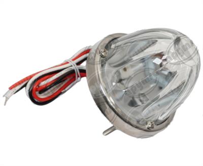 PLAFON LEDS TRANSPARENTE 3" 2 LEDS 10/30V VIDRIO AMBAR/AZUL FOCO CAMBIABLE QBH STAR WATERMELON 