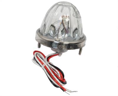 PLAFON LEDS TRANSPARENTE 3" 2 LEDS 10/30V VIDRIO AMBAR/AZUL FOCO CAMBIABLE QBH STAR WATERMELON 