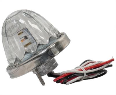 PLAFON LEDS TRANSPARENTE 3" 2 LEDS 10/30V VIDRIO AMBAR/AZUL FOCO CAMBIABLE QBH STAR WATERMELON 