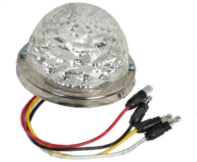 PLAFON LEDS TRANSPARENTE 3" 17 LEDS 10/30V PLASTICO ROJO/VERDE QBH STAR WATERMELON 