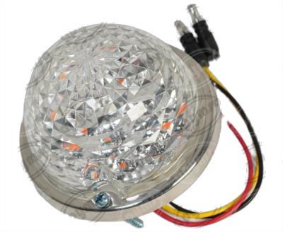 PLAFON LEDS TRANSPARENTE 3" 17 LEDS 10/30V PLASTICO ROJO/VERDE QBH STAR WATERMELON 