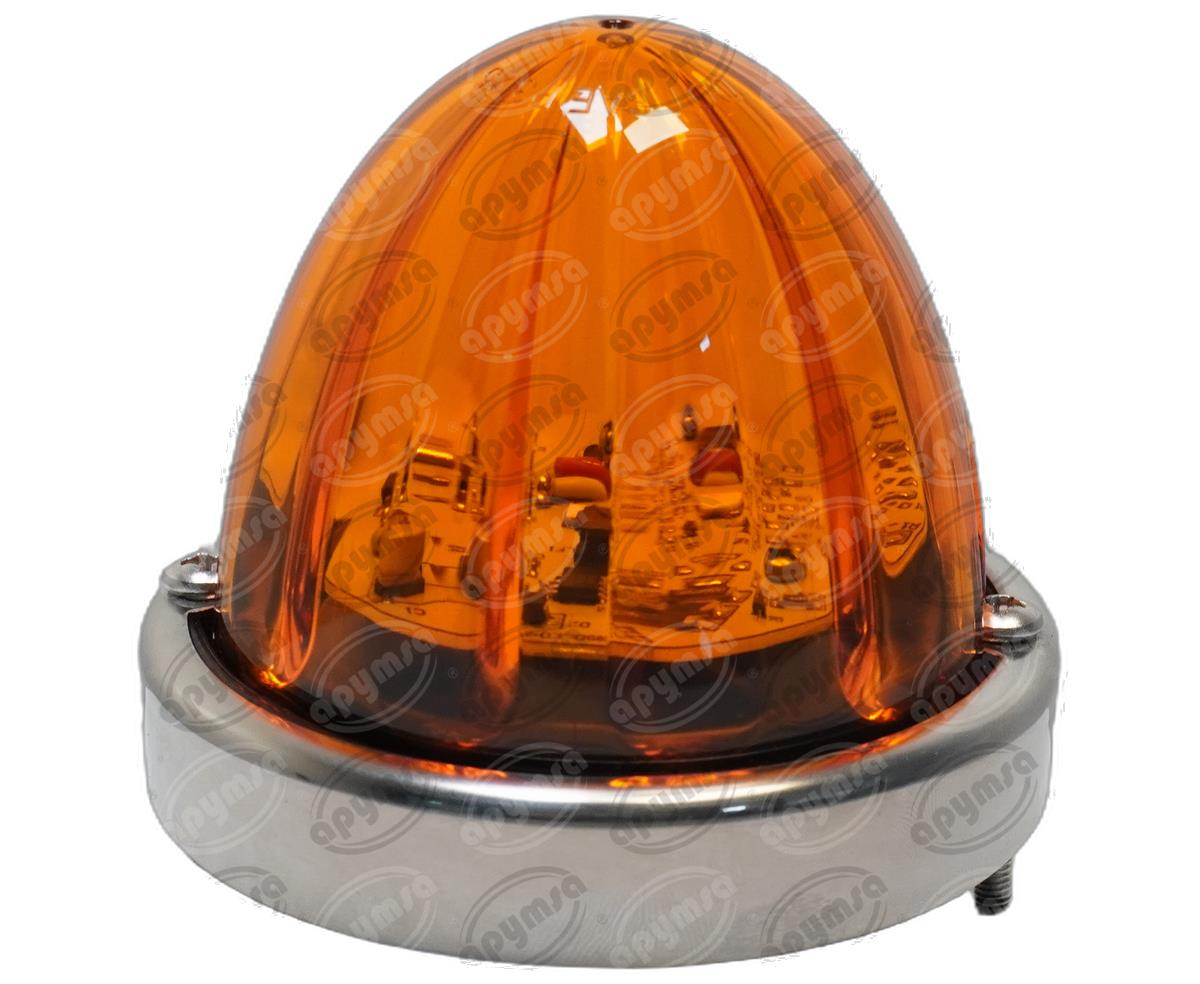 PLAFON LEDS AMBAR 3" 17 LEDS 10/30V PLASTICO QBH STAR WATERMELON 